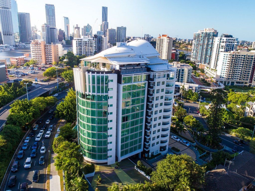 The Point Brisbane Hotel Bagian luar foto Aerial view of the building